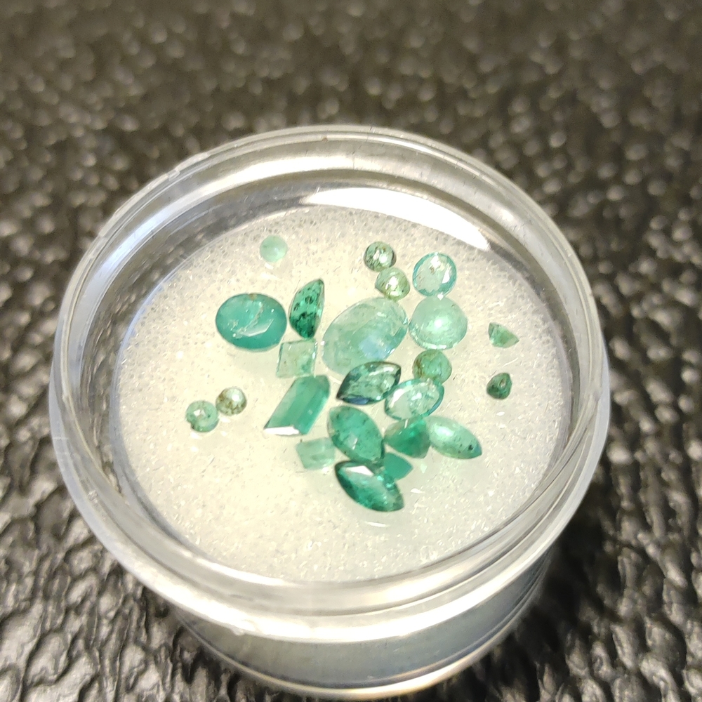 Faceted Mixed Columbian Emeralds #154